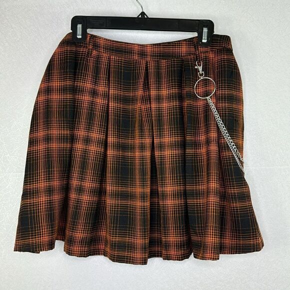 Hot Topic Double Chain Pleated Skirt XL - Picture 3 of 5